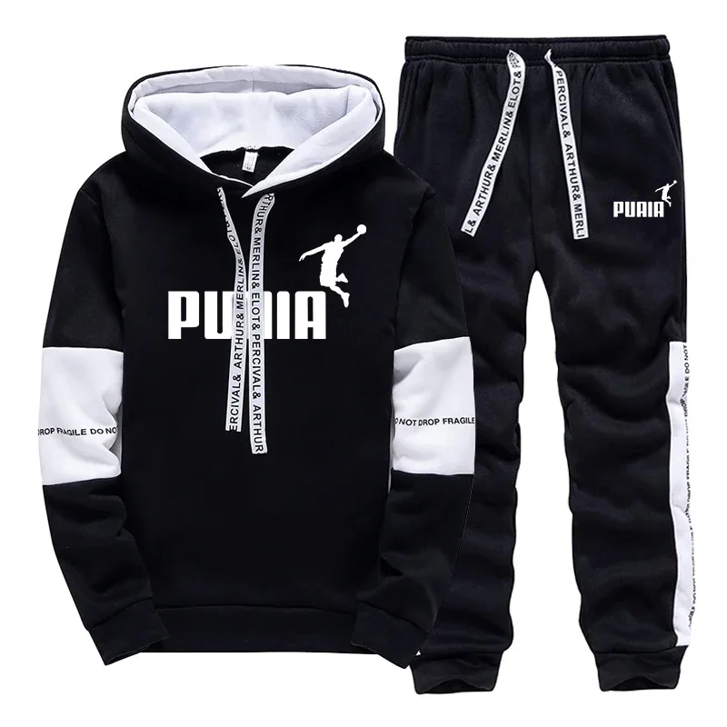 Winter Clothing For Sale - ชุดวอร์มผู้ชายขายดี พิมพ์ลายลำลอง เสื้อสเวตเชิ้ต กางเกงฮู้ดดี้ ชุดออกกำลังกายกลางแจ้ง ชุดกีฬา