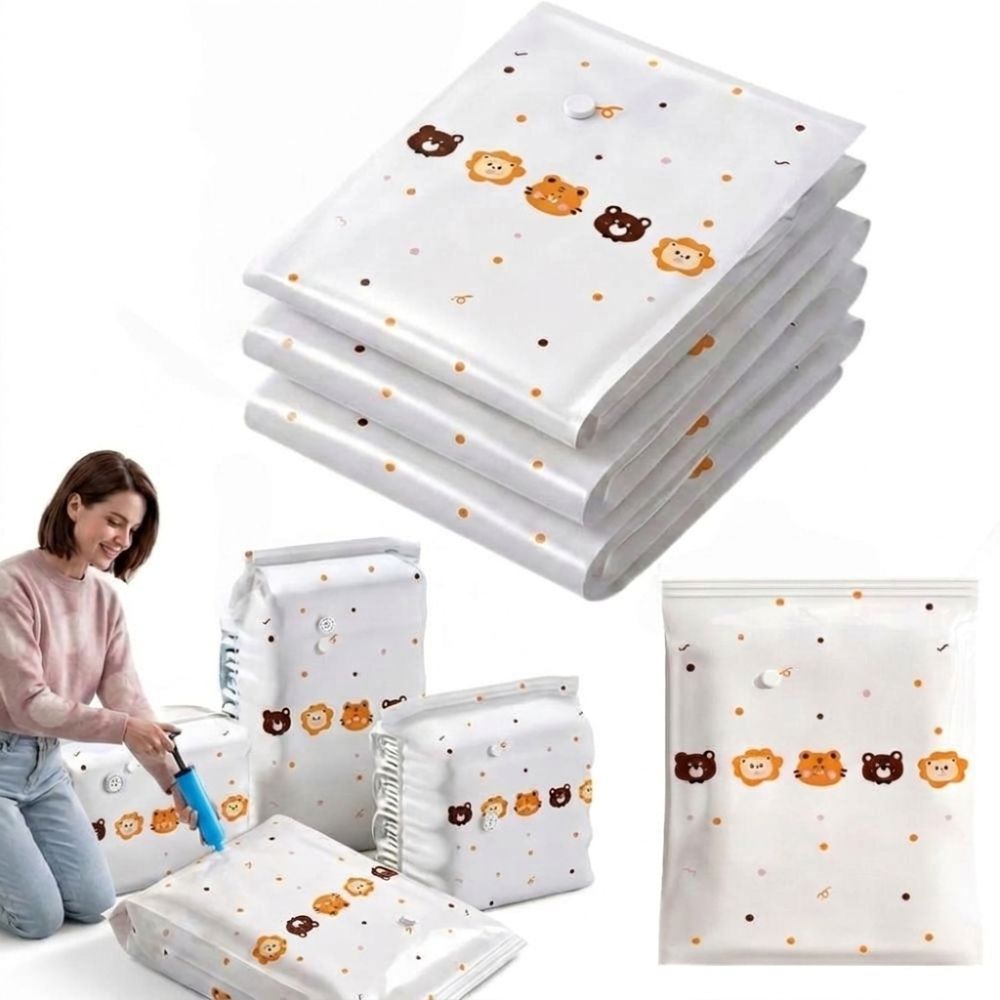 Winter Clothing Storage - ถุงเก็บของสูญญากาศแบบหนา ทนทาน ใช้ซ้ำได้ สำหรับจัดเก็บเสื้อผ้า ประหยัดพื้นที่ ถุงเก็บผ้าห่มฤดูหนาว