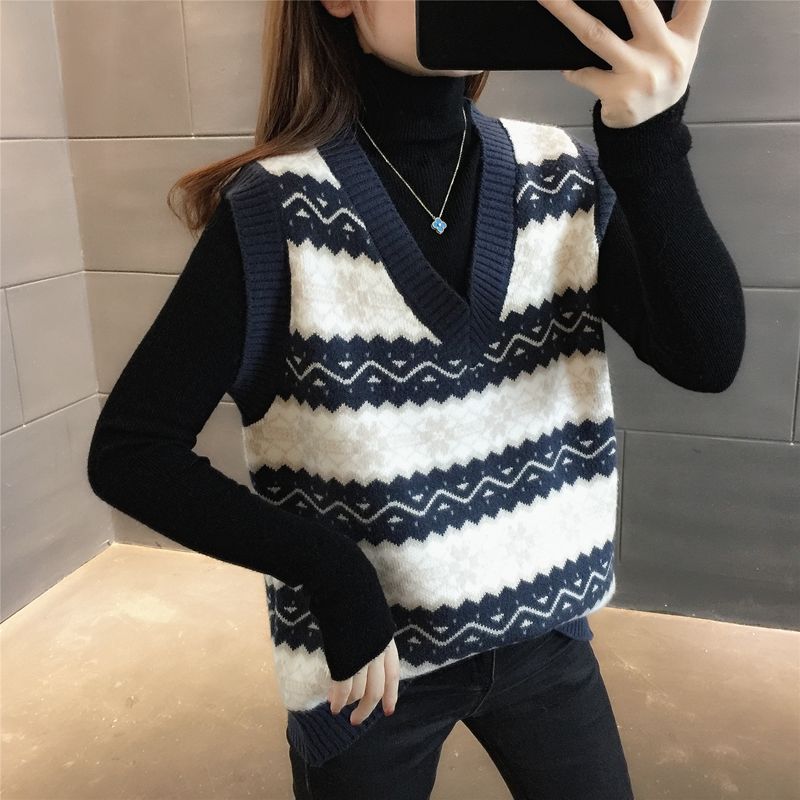 Winter Clothing Trends 2025 Women'S - เสื้อกั๊กถักไหมพรมผู้หญิง สไตล์วินเทจ ลำลองหรูหรา เสื้อคลุมแฟชั่น ทันสมัย ปี