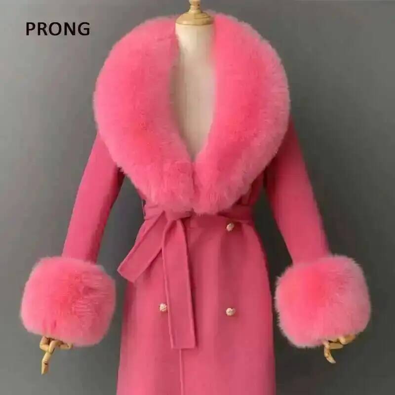 Winter Clothing For Sale - ขนสัตว์จริงและ Cuffs ชุดฤดูหนาวอุปกรณ์เสริมผู้หญิงปุยขนาดใหญ่ผ้าคลุมไหล่ Neak WARM Fox