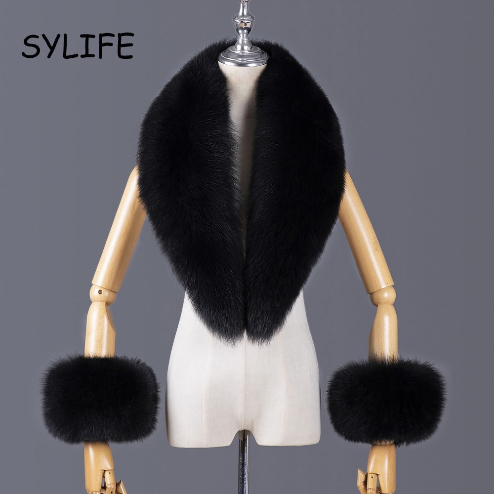 Winter Clothing For Sale - ปกเสื้อและผ้าพันคอขนสุนัขจิ้งจอกแท้ ปี 2025 สำหรับฤดูหนาว ผ้าพันคอขนสัตว์หรูหราสำหรับผู้หญิง ชุดปกและปลายแขนเสื้อขนสัตว์ธรรมชาติ