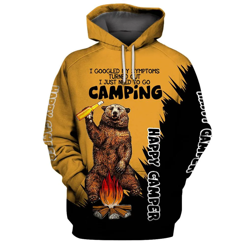 Winter Clothing Needs - เสื้อฮู้ดดี้ HX Happy Camper ลายหมี 3