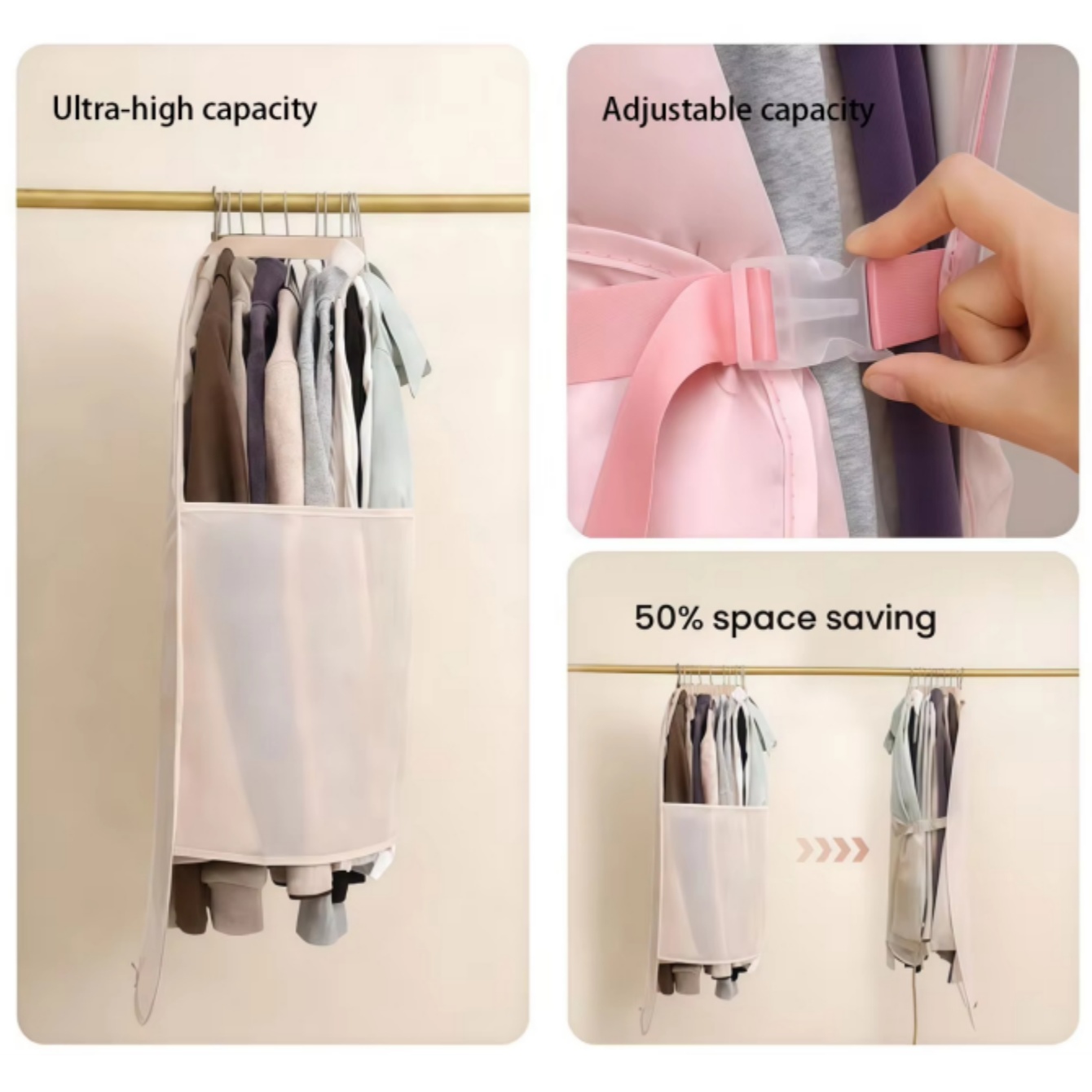 ถุงเก็บเสื้อผ้าแบบแขวน ประหยัด - Winter Clothing Storage บทวิจารณ์และราคา
