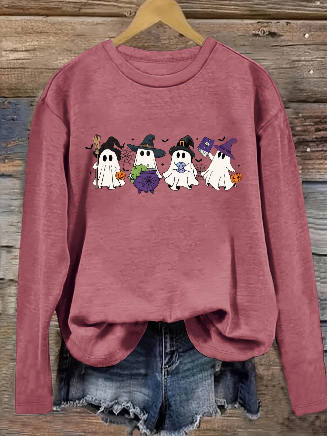 เสื้อยืดแขนยาวคอกลมลำลองสำหรับ - Winter Clothing Cute บทวิจารณ์และราคา