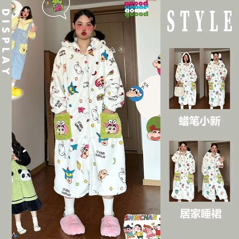 ชุดนอนผู้หญิงลายการ์ตูนน่ารัก  - Winter Clothing Cute บทวิจารณ์และราคา