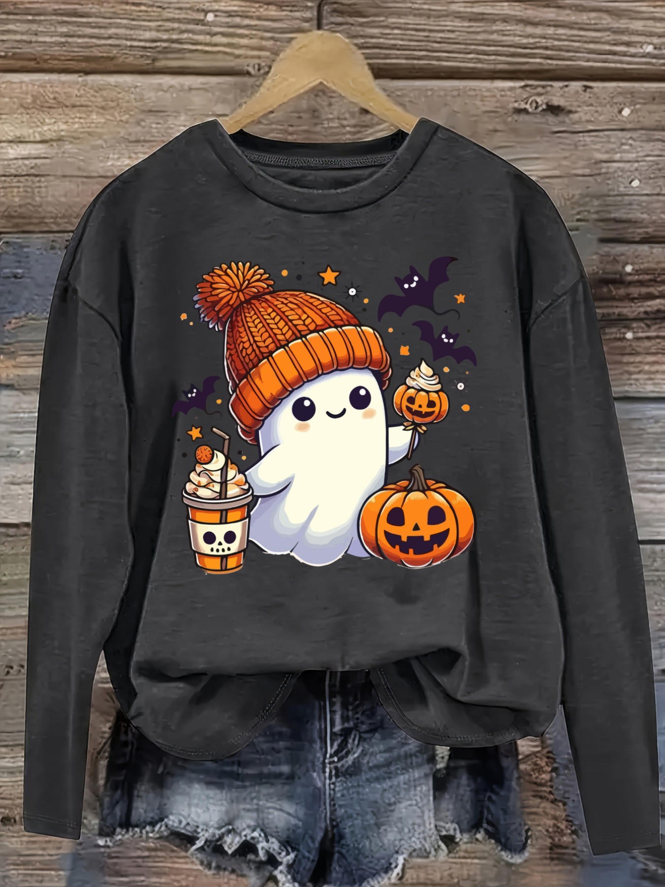 เสื้อยืดแขนยาวคอกลมลำลองสำหรับ - Winter Clothing Cute บทวิจารณ์และราคา