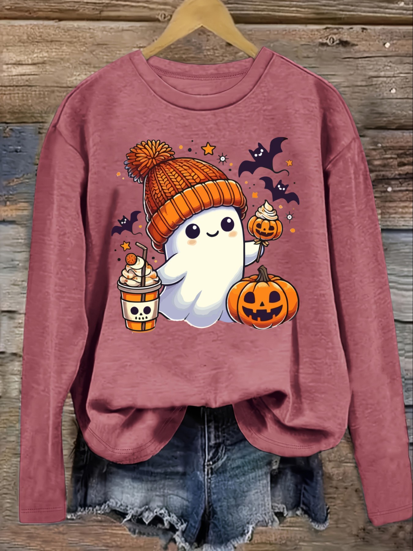 เสื้อยืดแขนยาวคอกลมลำลองสำหรับ - Winter Clothing Cute บทวิจารณ์และราคา