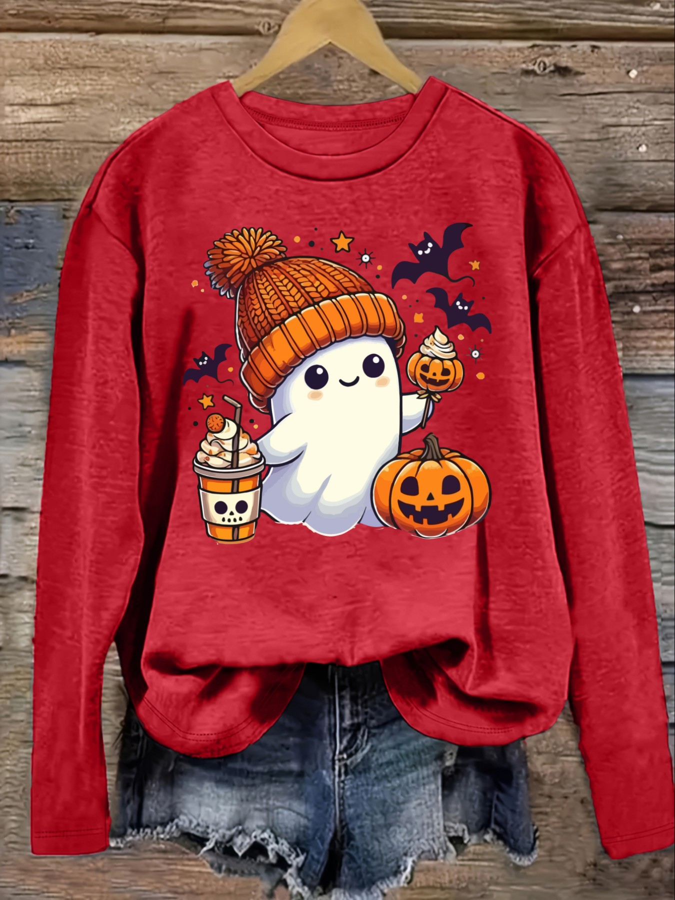 เสื้อยืดแขนยาวคอกลมลำลองสำหรับ - Winter Clothing Cute บทวิจารณ์และราคา