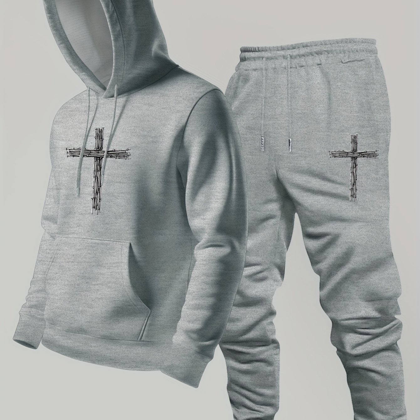 ชุดเสื้อฮู้ดและกางเกงขายาวสองช - Winter Clothing Logos บทวิจารณ์และราคา