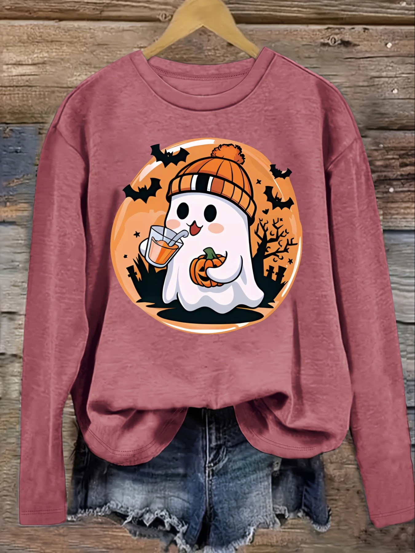 เสื้อยืดแขนยาวคอกลมลำลองสำหรับ - Winter Clothing Cute บทวิจารณ์และราคา
