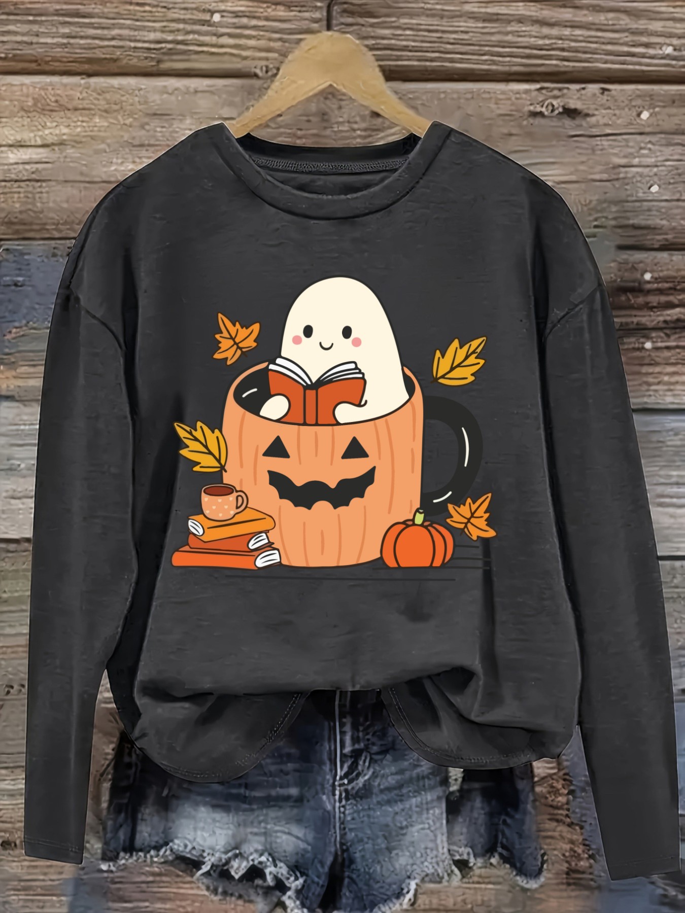 เสื้อยืดแขนยาวคอกลมลำลองสำหรับ - Winter Clothing Cute บทวิจารณ์และราคา