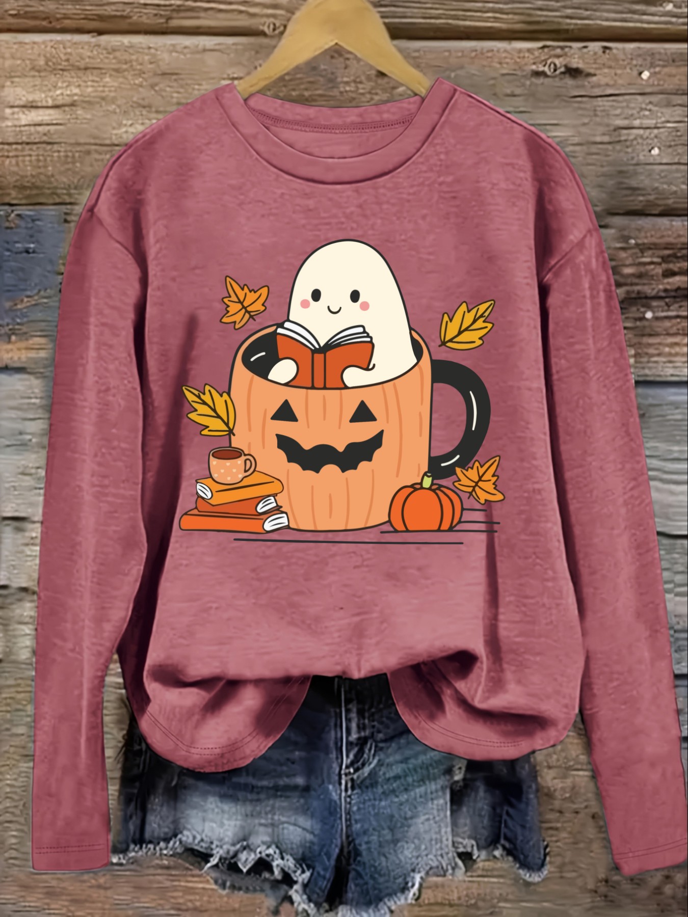 เสื้อยืดแขนยาวคอกลมลำลองสำหรับ - Winter Clothing Cute บทวิจารณ์และราคา