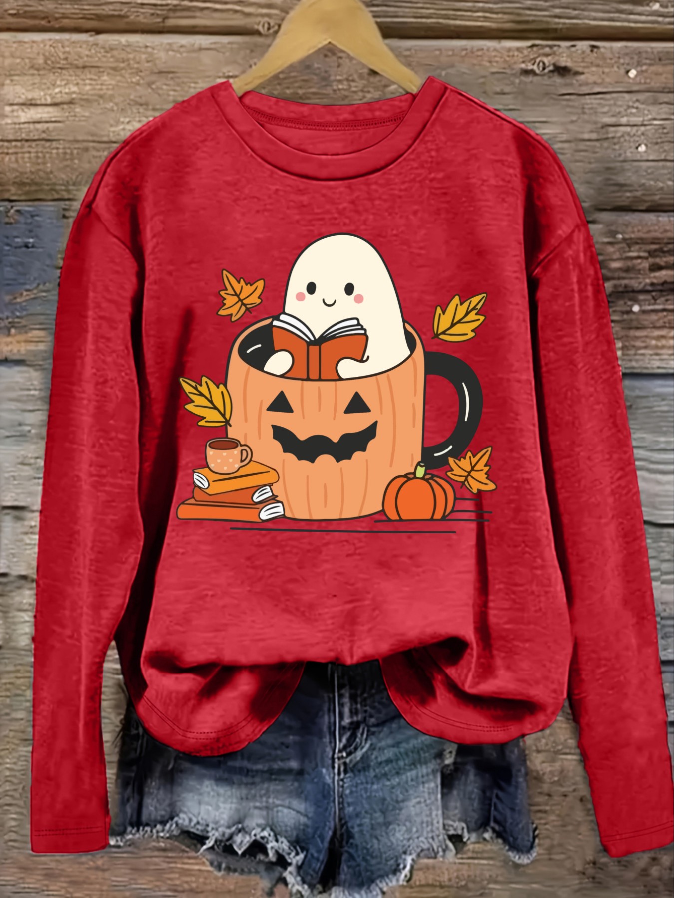 เสื้อยืดแขนยาวคอกลมลำลองสำหรับ - Winter Clothing Cute บทวิจารณ์และราคา