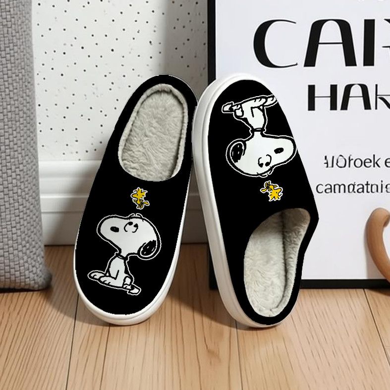 รองเท้าแตะผ้าฝ้ายลายการ์ตูนสนู - Winter Clothing Cute บทวิจารณ์และราคา
