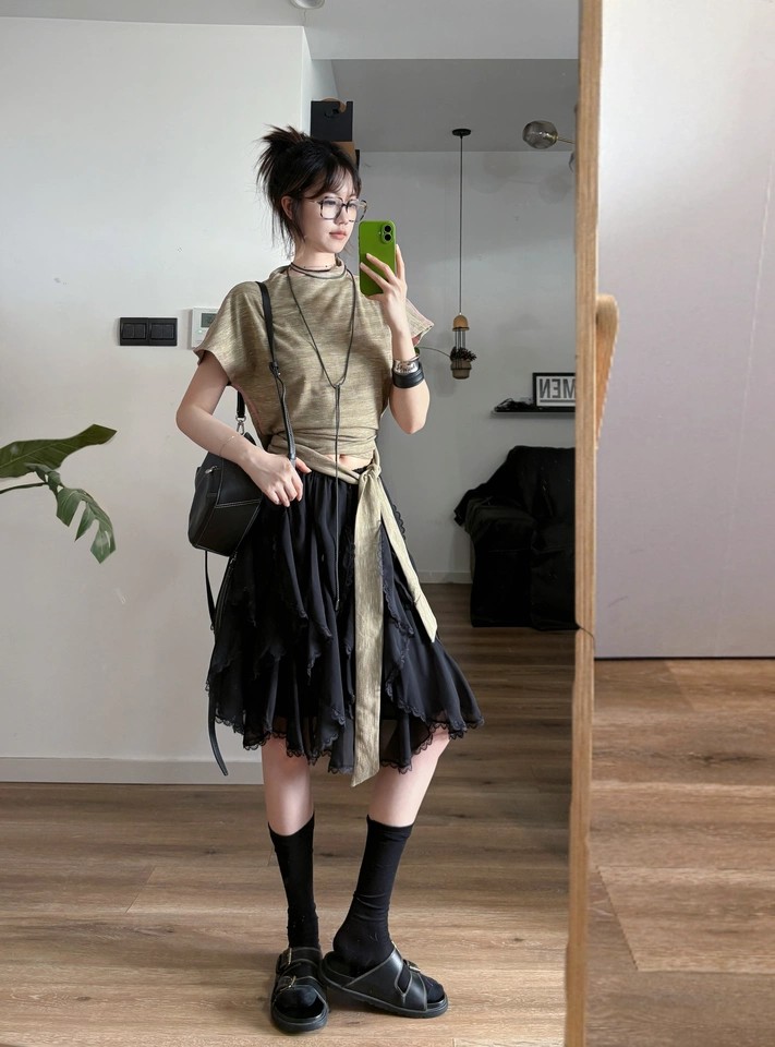 กระโปรงมินิสั้นสีดำน่ารักสำหรั - Winter Clothing Storage บทวิจารณ์และราคา