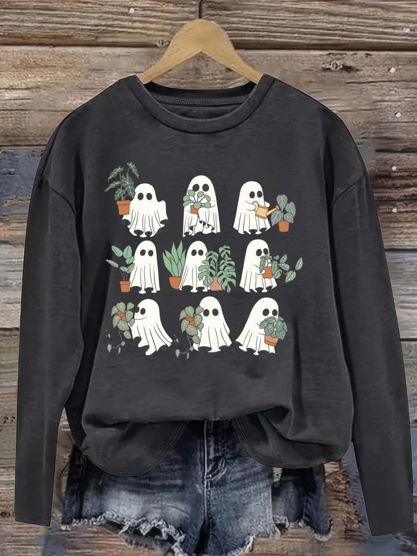 เสื้อยืดแขนยาวคอกลมลำลองสำหรับ - Winter Clothing Cute บทวิจารณ์และราคา
