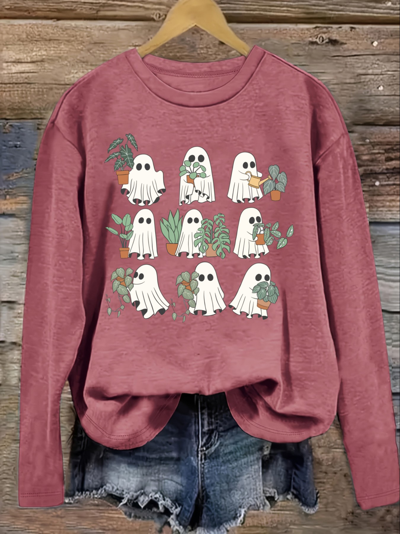 เสื้อยืดแขนยาวคอกลมลำลองสำหรับ - Winter Clothing Cute บทวิจารณ์และราคา
