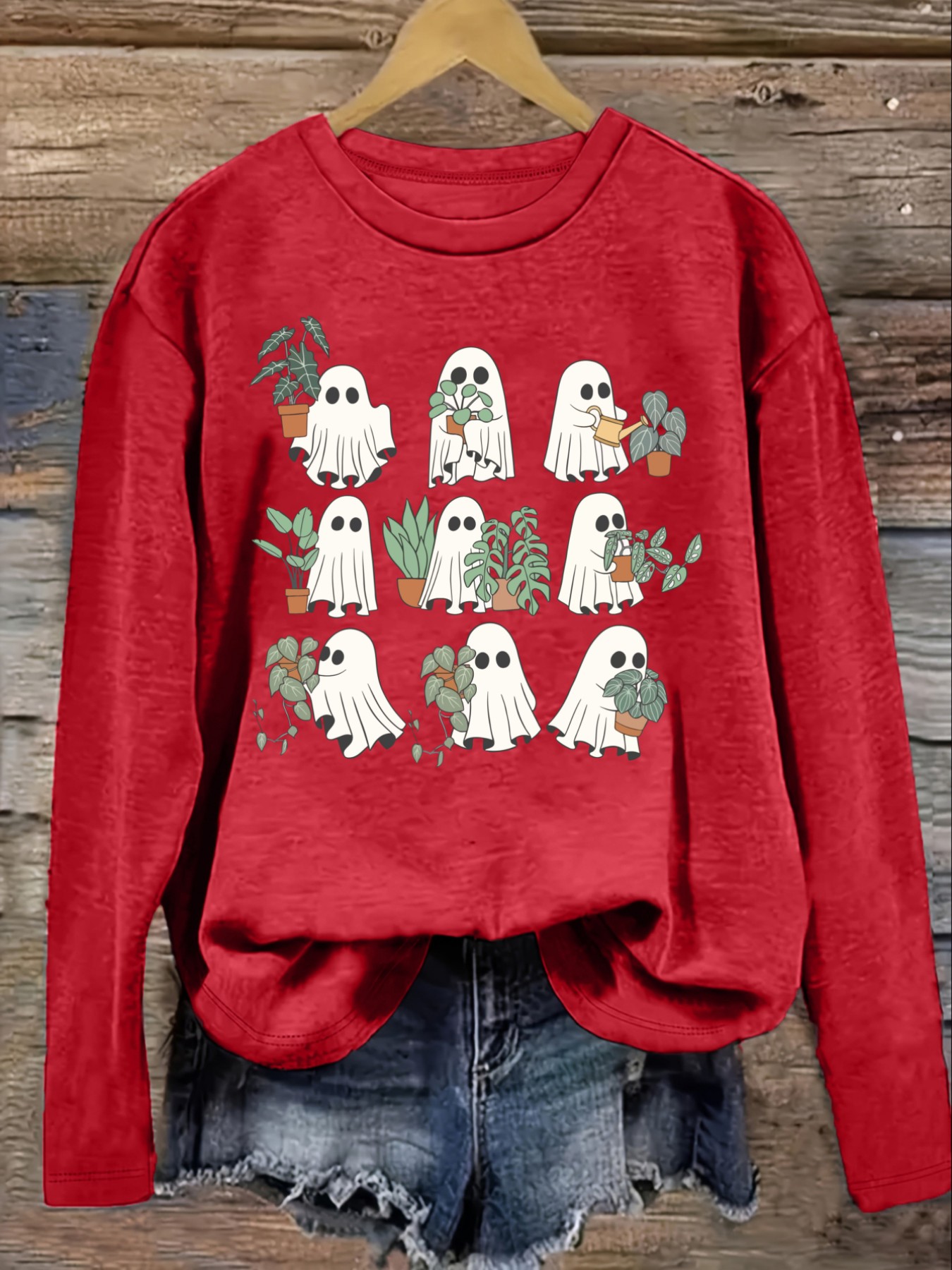 เสื้อยืดแขนยาวคอกลมลำลองสำหรับ - Winter Clothing Cute บทวิจารณ์และราคา